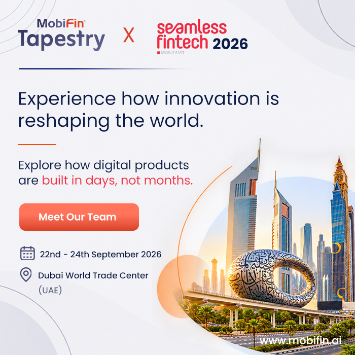 MobiFin Tapestry at Global Fintech Fest 2026 — 8-11 September, Mumbai, Booth JY13